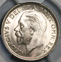 1930 PCGS  MS 65 Shilling George V Great Britain Key Silver Coin POP 5/0 (23052901C)