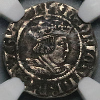 1526 NGC VF 20 Henry VIII 2 Pence England Britain Canterbury Mint Silver Coin S-2343 (25052304C)