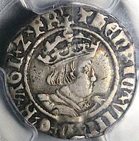 1526 PCGS VF 35 Henry VIII 2 Pence England Britain Canterbury Mint Silver Coin S-2343 (25070101)D