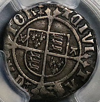 1526 PCGS VF 35 Henry VIII 2 Pence England Britain Canterbury Mint Silver Coin S-2343 (25070101)D