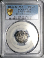 1526 PCGS VF 35 Henry VIII 2 Pence England Britain Canterbury Mint Silver Coin S-2343 (25070101)D