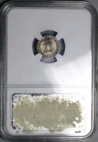 1674 NGC AU 55 Charles II 2 Pence Maundy Great Britain Silver Coin POP 1/2 (23102501C)