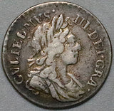 1701 William III 2 Pence 1/2 Groat VF Great Britain Sterling Silver Coin (26071403R)