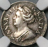 1706 NGC AU 55 Anne 2 Pence Great Britain 1/2 Groat Maundy Silver Coin POP 1/1 (24031604C)