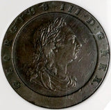 1797 NGC AU George III 2 Pence Cartwheel Soho Great Britain Coin (26050302C)