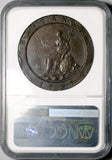 1797 NGC AU George III 2 Pence Cartwheel Soho Great Britain Coin (26050302C)