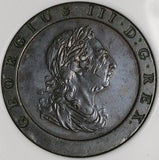 1797 NGC AU George III 2 Pence Cartwheel Soho Great Britain Coin (26050301C)