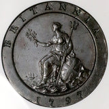 1797 NGC AU George III 2 Pence Cartwheel Soho Great Britain Coin (26050301C)