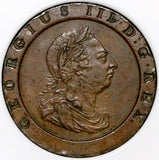 1797 NGC AU George III 2 Pence Cartwheel Soho Great Britain Coin (26050303C)