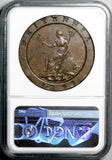 1797 NGC AU George III 2 Pence Cartwheel Soho Great Britain Coin (26050303C)