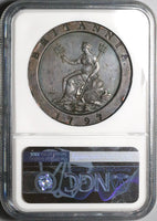 1797 NGC AU George III 2 Pence Great Britain Cartwheel Soho Coin (23060801C)