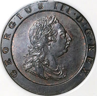 1797 NGC MS 63 George III 2 Pence Penny Great Britain Cartwheel Soho Mint Coin (23052302C)