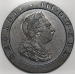 1797 NGC XF 40 George III 2 Pence Great Britain Cartwheel Soho Copper Coin (25072401C)