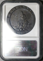 1797 NGC XF 40 George III 2 Pence Great Britain Cartwheel Soho Copper Coin (25072401C)
