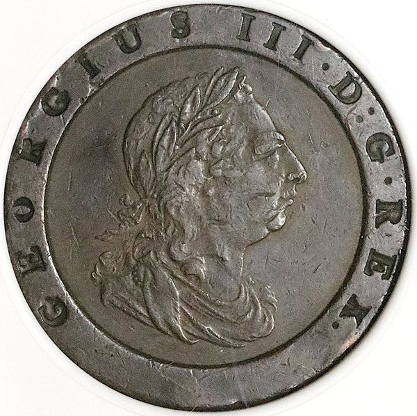 1797 NGC XF 40 George III 2 Pence Great Britain Cartwheel Soho Coin (23060202C)
