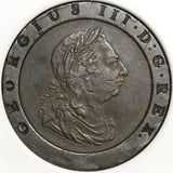 1797 NGC XF 40 George III 2 Pence Great Britain Cartwheel Soho Coin (23060202C)