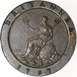 1797 NGC XF 40 George III 2 Pence Great Britain Cartwheel Soho Coin (23060202C)