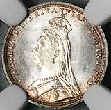 1892 NGC MS 68 Victoria Maundy 2 Pence Great Britain Coin POP 1/0 (26061502C)