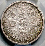 1849 PCGS VF 25 Gothic Florin Victoria Great Britain Sterling Silver Coin (26050802C)