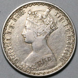 1852 Gothic Florin Victoria Great Britain Sterling Silver Coin (26050801R)