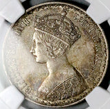 1864 NGC AU 53 Gothic Florin Victoria Die 12 Great Britain Silver Coin (26042402C)