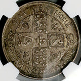 1864 NGC AU 53 Gothic Florin Victoria Die 12 Great Britain Silver Coin (26042402C)