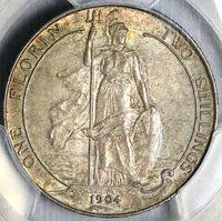 1904 PCGS MS 62 Florin Edward VII Great Britain Rare Silver Coin (23080201D)