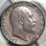 1905 PCGS XF 40 Florin Edward VII Key Great Britain 2 Shillings Silver Coin (26021203)