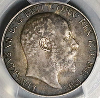 1907 PCGS AU 53 Great Britain Florin 2 Shillings Edward VII Sterling Silver Coin (24050601C)