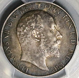 1907 PCGS AU 53 Great Britain Florin 2 Shillings Edward VII Sterling Silver Coin (24050601C)