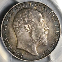 1907 PCGS AU 53 Great Britain Florin 2 Shillings Edward VII Sterling Silver Coin (24050601C)