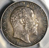 1907 PCGS AU 53 Great Britain Florin 2 Shillings Edward VII Sterling Silver Coin (24050601C)