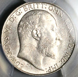 1910 PCGS AU 58 Florin Edward VII Great Britain 2 Shillings Sterling Silver Coin (25043002C)