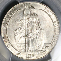 1910 PCGS AU 58 Florin Edward VII Great Britain 2 Shillings Sterling Silver Coin (25043002C)