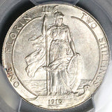 1910 PCGS AU 58 Florin Edward VII Great Britain 2 Shillings Sterling Silver Coin (25043002C)