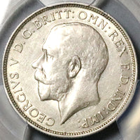 1916 PCGS AU 55 Great Britain Florin 2 Shillings George V Sterling Silver Coin (24050602C)