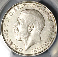 1916 PCGS AU 55 Great Britain Florin 2 Shillings George V Sterling Silver Coin (24050602C)