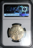 1926 NGC MS 63 Florin George V Great Britain 2 Shillings Silver Coin (24060602C)
