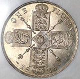 1926 NGC MS 64 Florin George V Great Britain 2 Shillings Vintage Holder Silver Coin (23082002D)