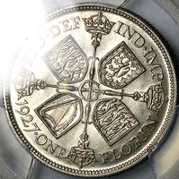 1927 PCGS PR 65 Great Britain Florin George V 2 Shillings Proof Silver 15k Coin (25052203C)