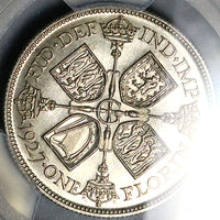 1927 PCGS PR 65 Great Britain Florin George V 2 Shillings Proof Silver 15k Coin (25052203C)