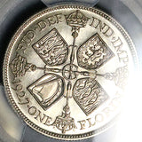 1927 PCGS PR 65 Great Britain Florin George V 2 Shillings Proof Silver 15k Coin (25052203C)