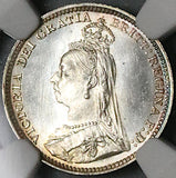 1892 NGC MS 67 Victoria Maundy 3 Pence Great Britain Sterling Silver Coin POP 5/0 (24051904C)