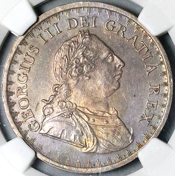 1811 NGC MS-62 George III 3 Shillings Bank England  Sterling Silver Coin (23062801C)