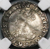 1553 NGC VF Mary Groat 4 Pence Hammered Britain Tudor England Pedigree Silver Coin (25032203C)