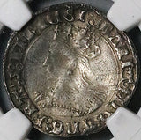 1553 NGC VF Mary Groat 4 Pence Hammered Britain Tudor England Pedigree Silver Coin (25032203C)