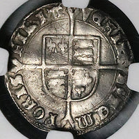 1553 NGC VF Mary Groat 4 Pence Hammered Britain Tudor England Pedigree Silver Coin (25032203C)