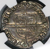 1553 NGC XF 45 Mary Groat 4 Pence Hammered Britain Tudor England Coin (24111203C)