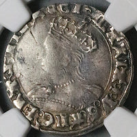 1553 NGC XF Mary Groat 4 Pence Hammered Britain Tudor England Coin (25061904C)