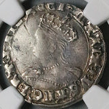 1553 NGC XF Mary Groat 4 Pence Hammered Britain Tudor England Coin (25061904C)